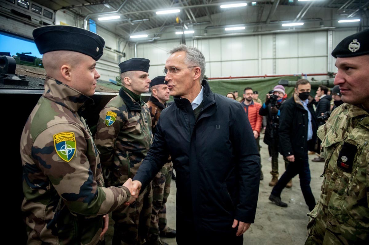 Il segretario generale della Nato Jens Stoltenberg in Estonia