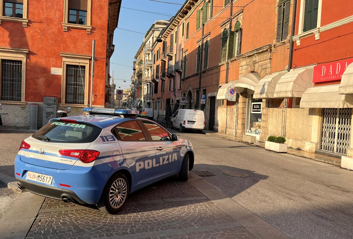 Verona rapina cellulare geolocalizzato