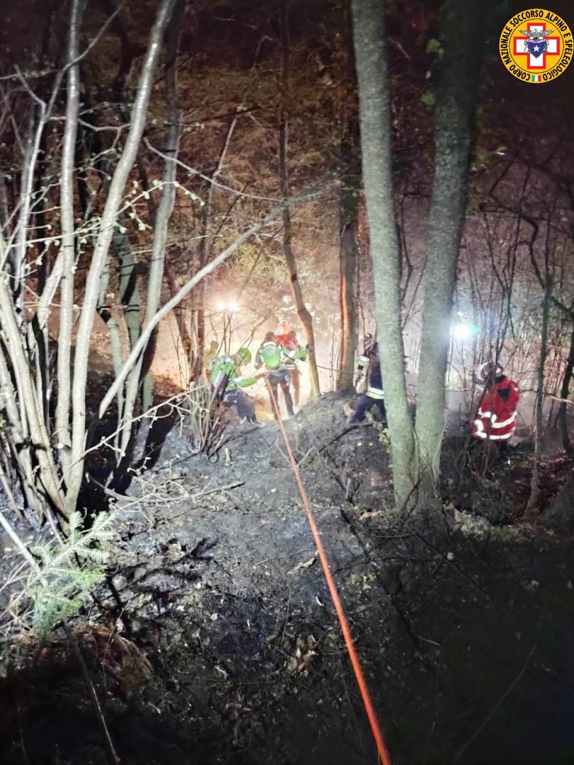 Badia Calavena scivola infortunio operatore