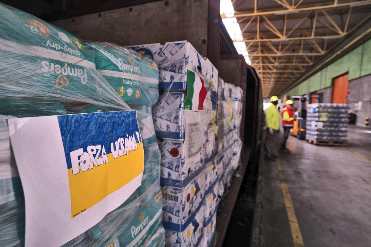 Aiuti Ucraina treno Quadrante Europa