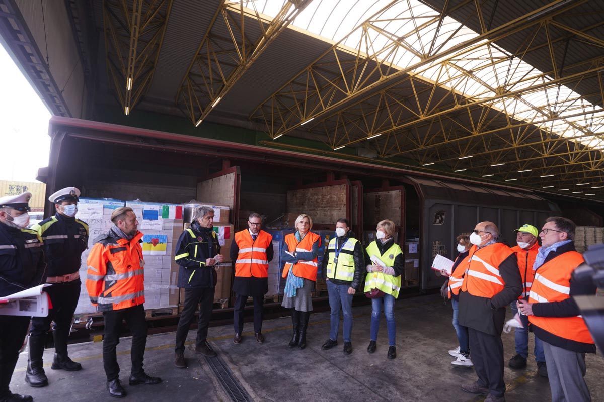 Aiuti Ucraina treno Quadrante Europa