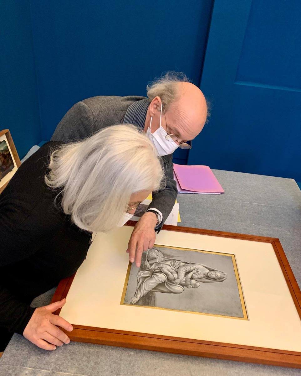 Caroto - Madonna con il Bambino seduta su una roccia - Controllo dell'opera