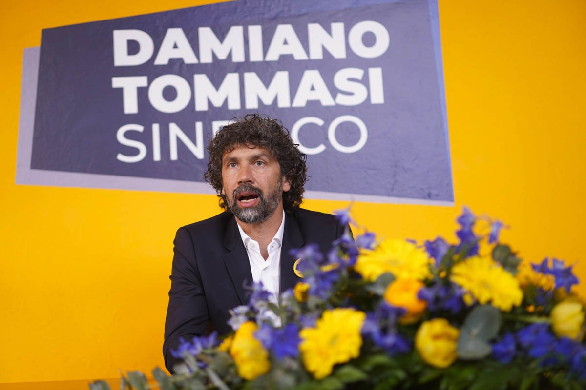 Damiano Tommasi - Inaugurazione sede Rete per Damiano Tommasi (5) exit poll elezioni
