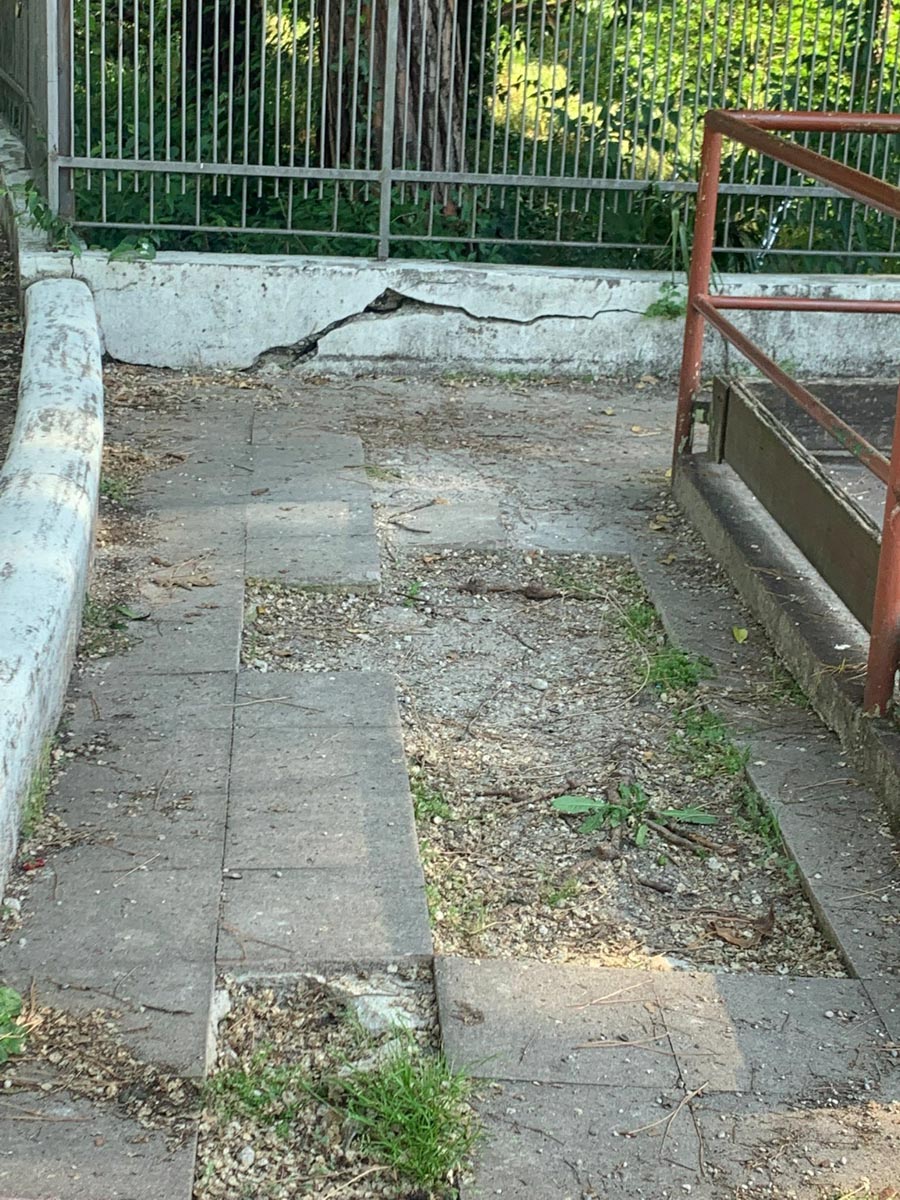 Degrado al parco Raggio di Sole