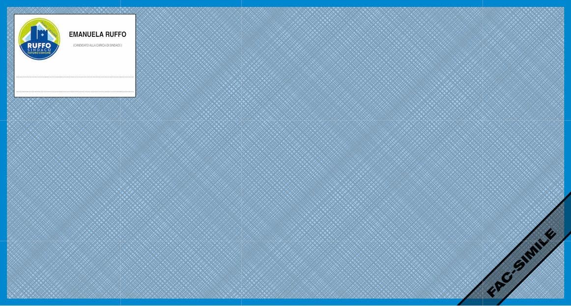 Fac simile scheda elettorale Illasi