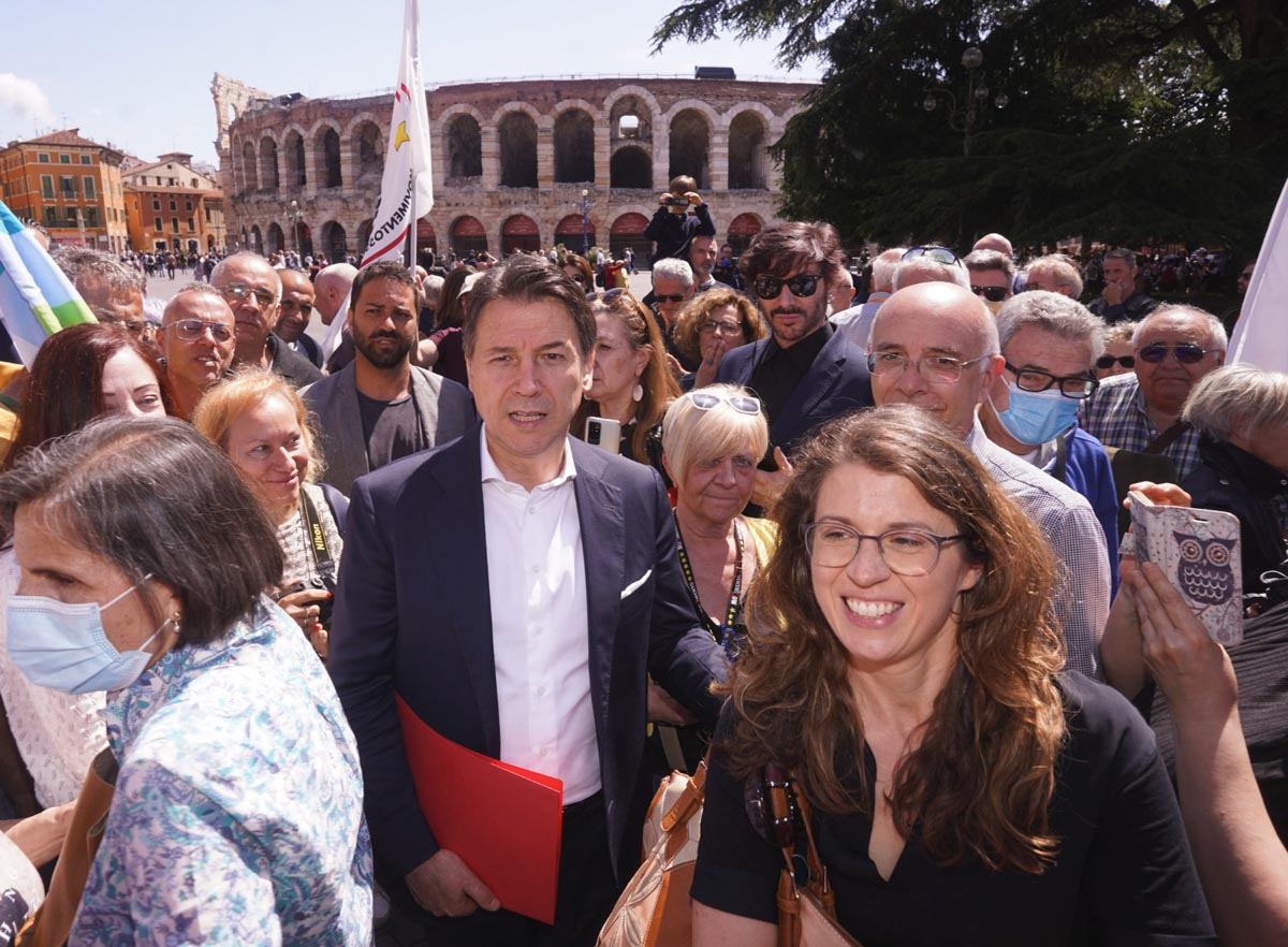Giuseppe Conte a Verona