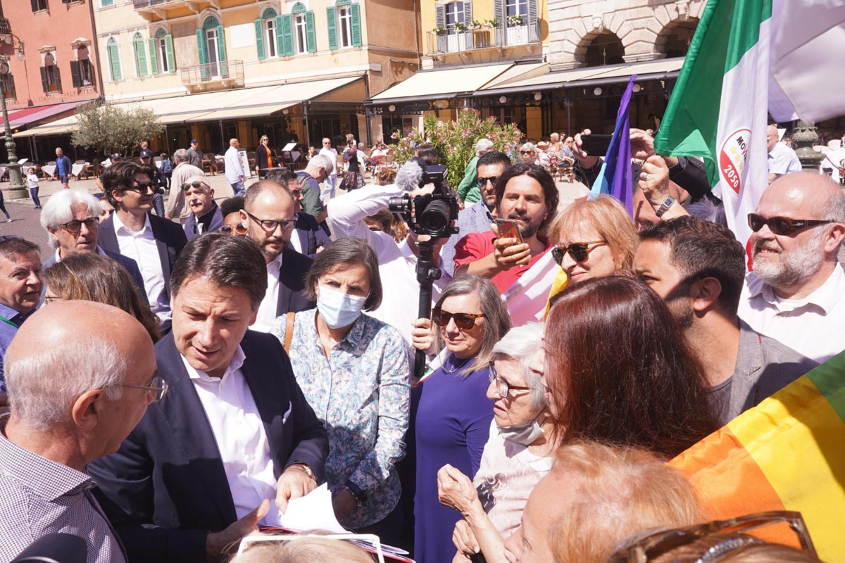 Giuseppe Conte a Verona