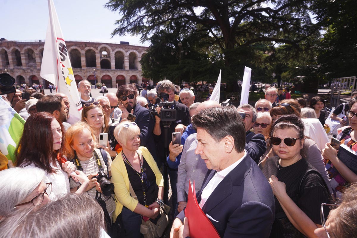 Giuseppe Conte a Verona