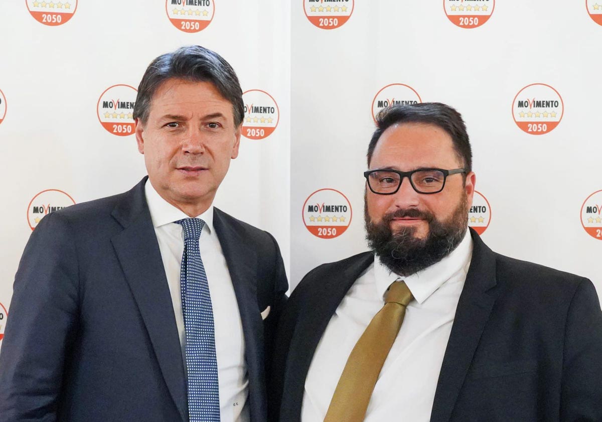 Giuseppe Conte e Francesco Carcangiu