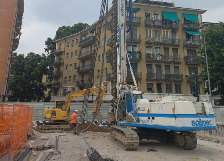 Ponte Nuovo lavori - trivella (2) orizzontale