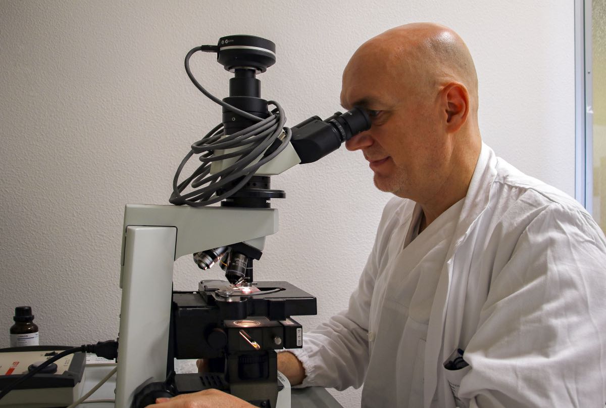 Il dr. Cesare Motta, responsabile del team dell’UOSD di Microbiologia del Mater Salutis, Legnago