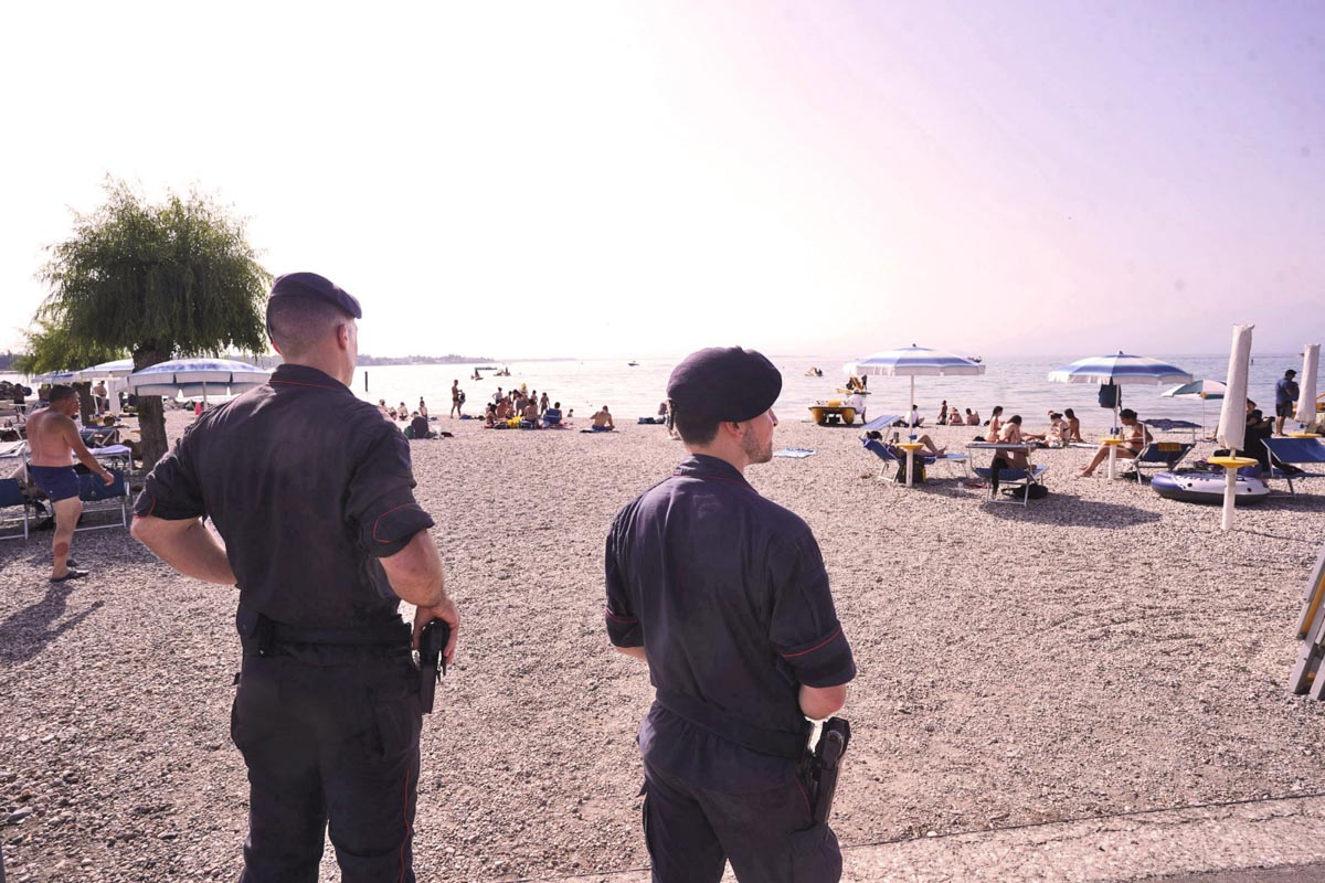 Controlli al Lido Pioppi sabato pomeriggio peschiera castelnuovo