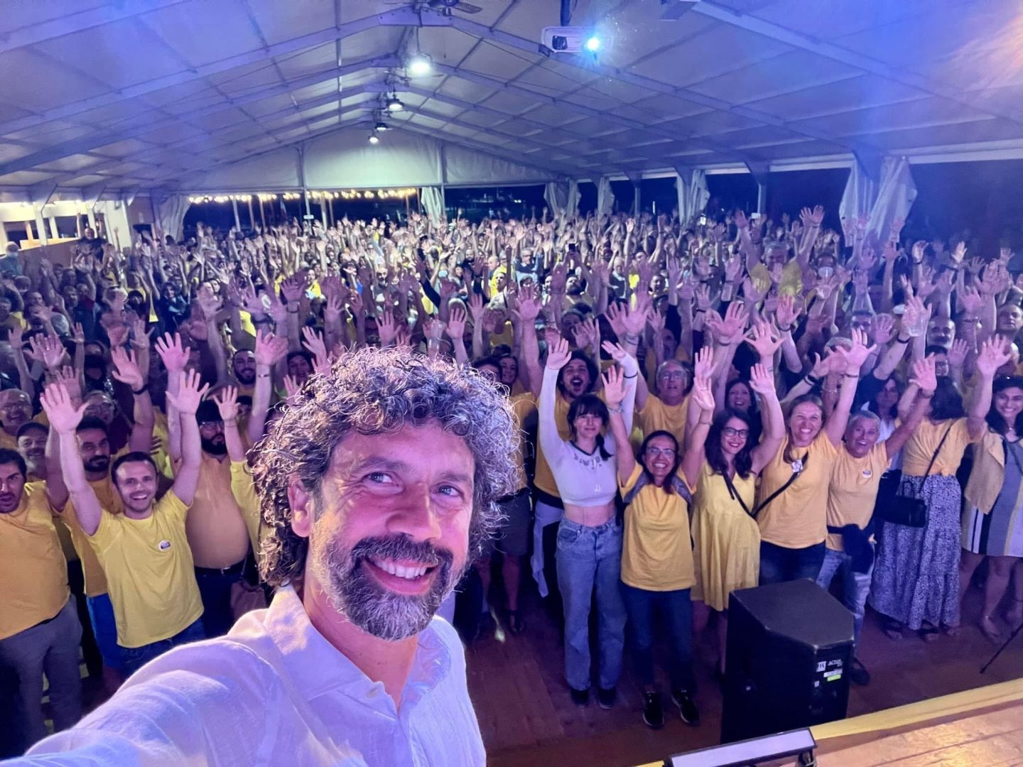 Damiano Tommasi ieri al Parco 800.