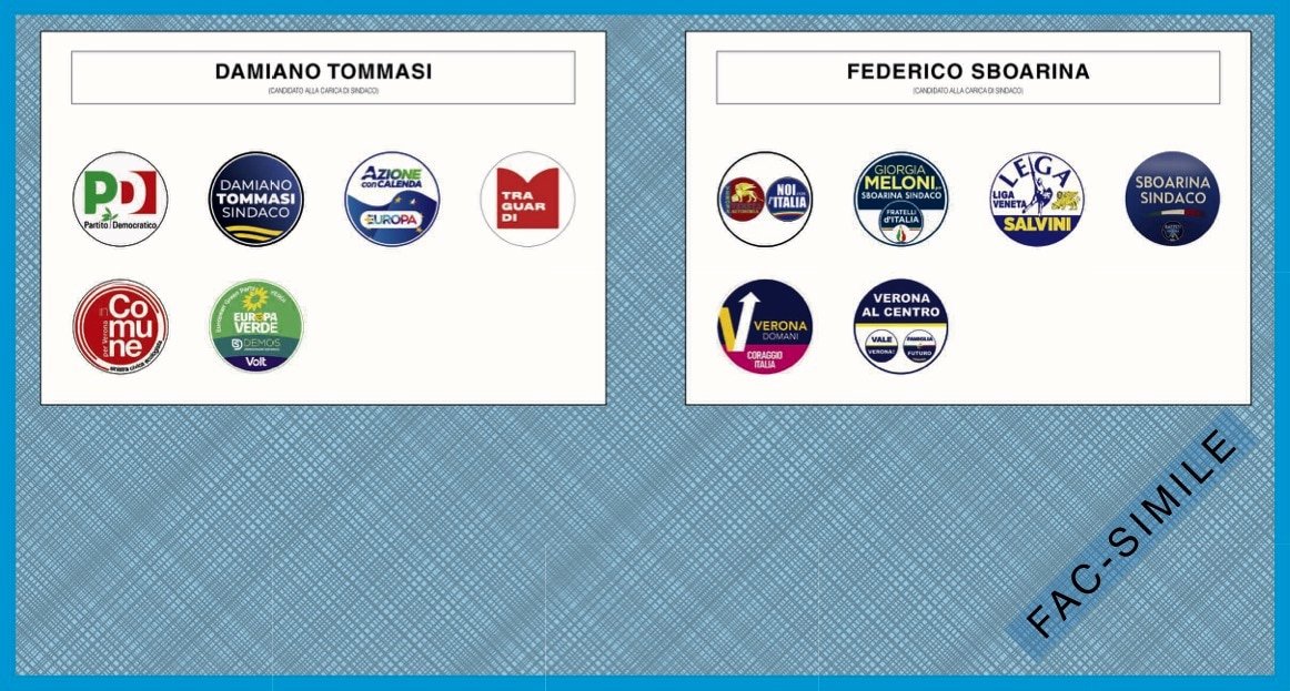 fac simile scheda ballottaggio verona