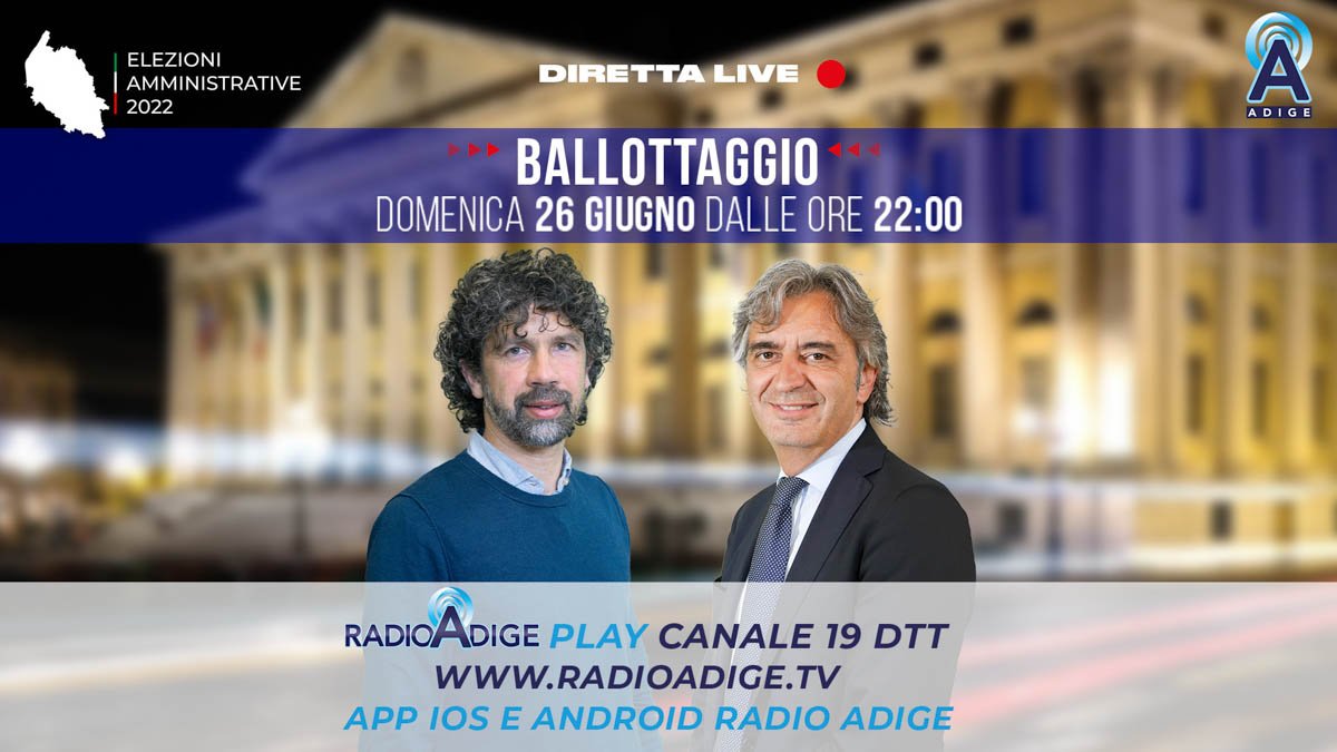 Ballottaggio Sboarina Tommasi diretta Radio Adige Tv