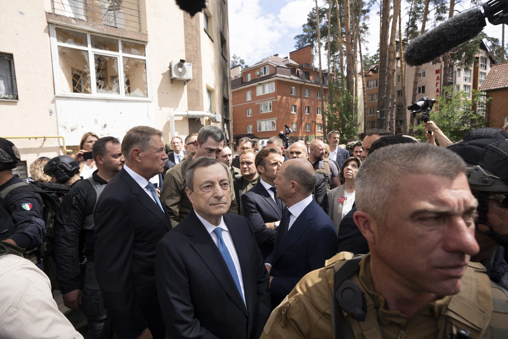 Mario Draghi in visita in Ucraina