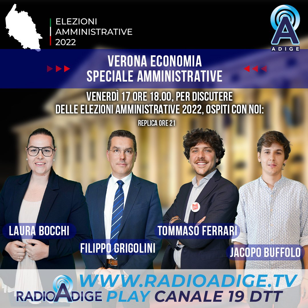 Radio Adige Tv speciale amministrative 17 giugno 2022