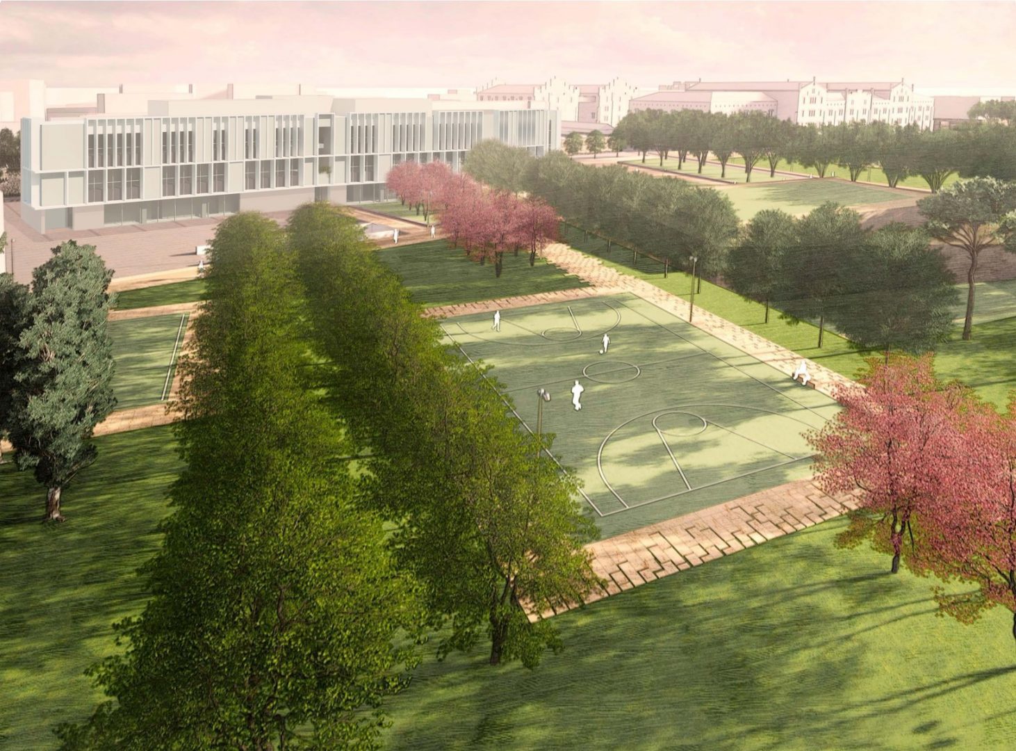 Progetto e rendering della palazzina polo zanotto