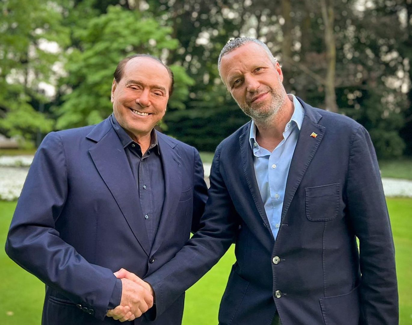 Silvio Berlusconi con Flavio Tosi