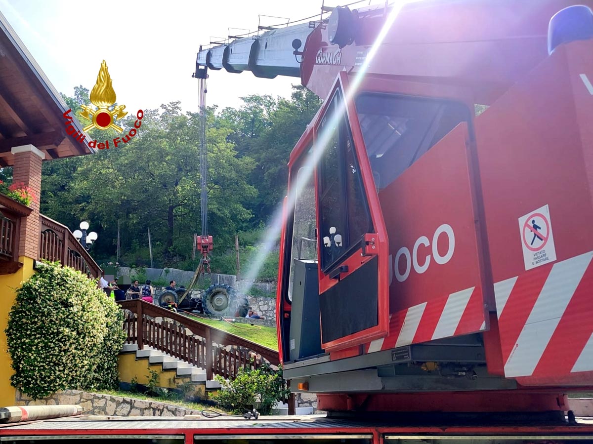 Incidente sul lavoro a Fumane.