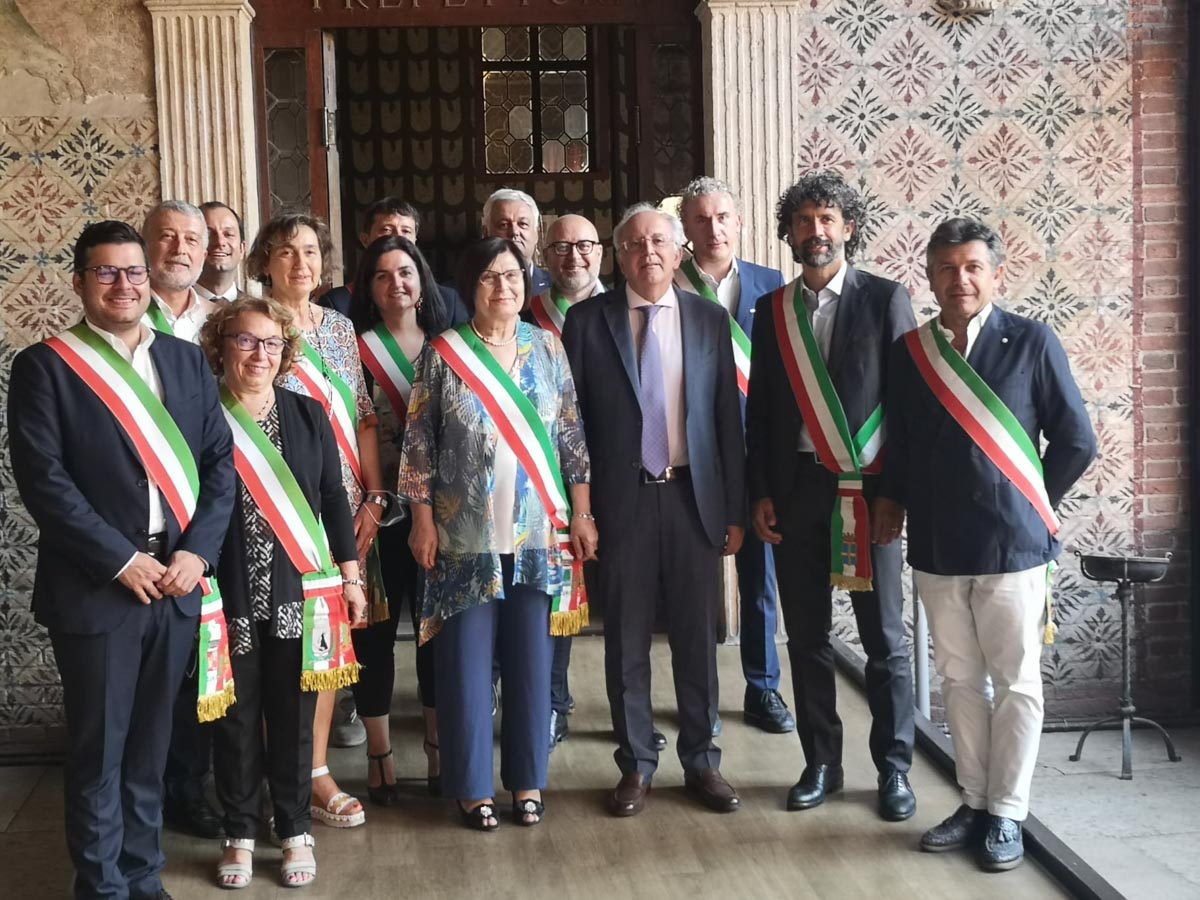 Sindaci neoeletti 2022 con Prefetto Cafagna