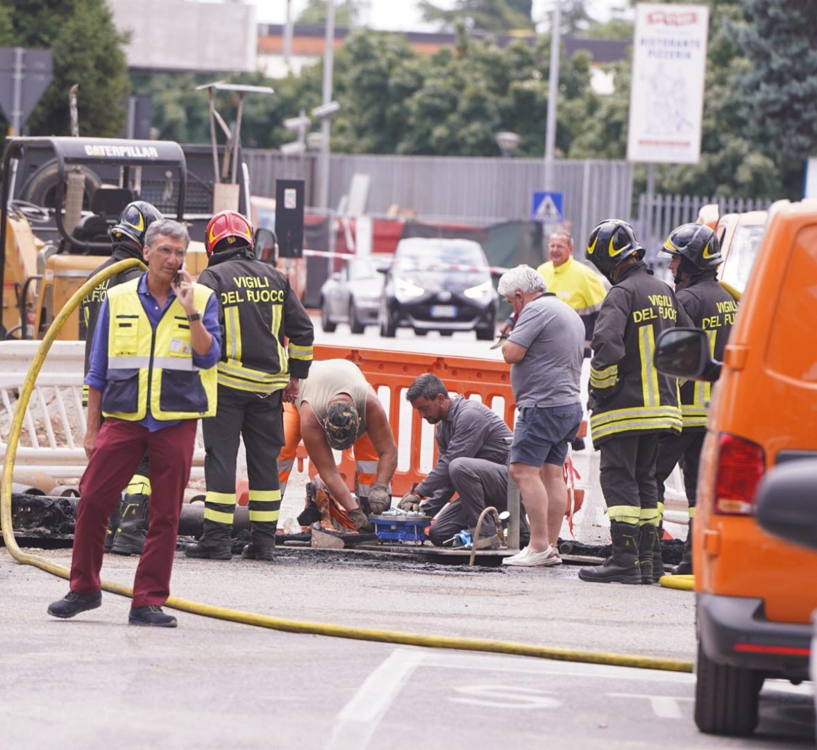 fuga di gas via Dolomiti