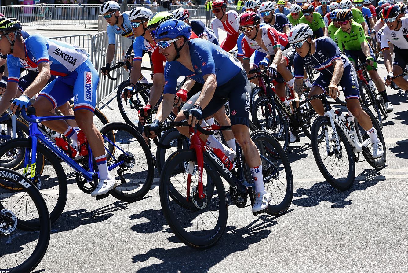 Elia Viviani agli Europei di ciclismo su strada - Foto Federciclismo