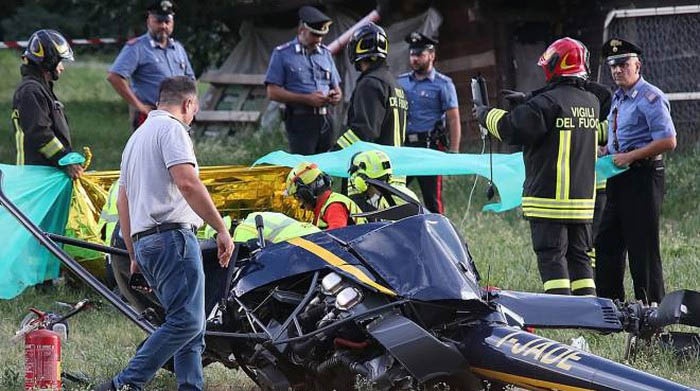 Incidente elicottero Sondrio