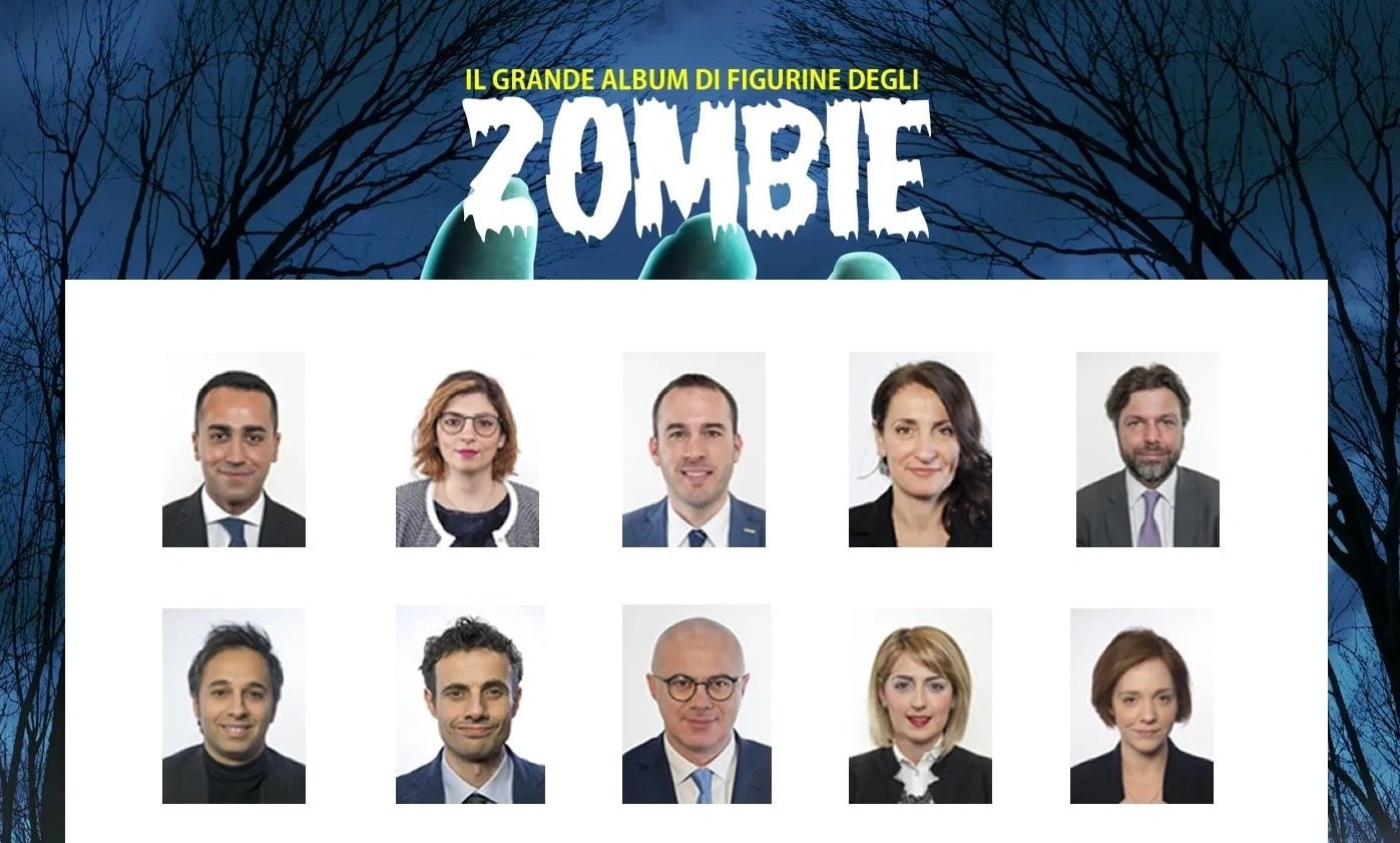 Alcuni dei volti apparsi sull'Album degli Zombie. C'è anche il veronese Fantinati.