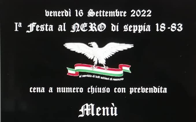 Volantino nero di seppia