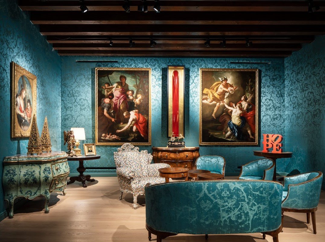 Una stanza interna di Palazzo Maffei