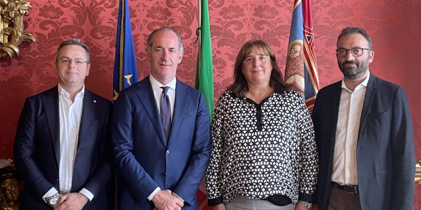 Da sinistra Toigo, Zaia, Basso, Refosco