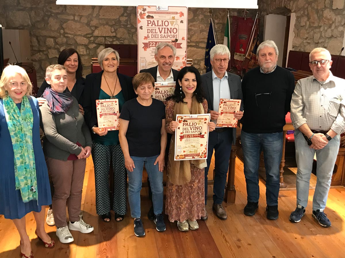 La presentazione del Palio del vino e dei sapori 2022 a Negrar di Valpolicella