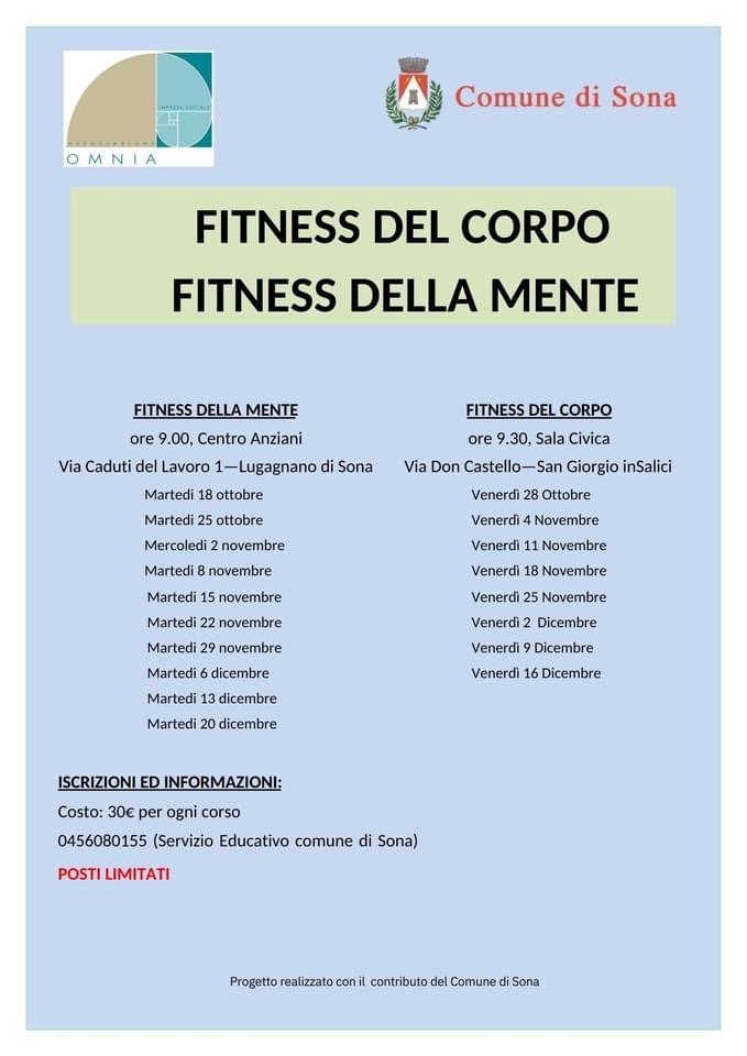 Sona fitness del corpo e della mente