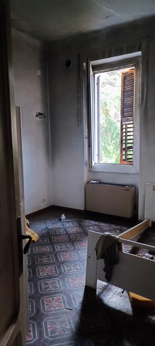 Le condizioni della casa occupata in via Foroni