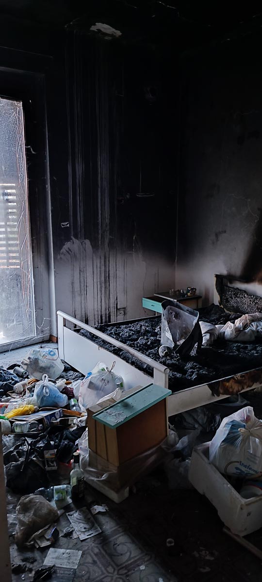 Le condizioni della casa occupata in via Foroni