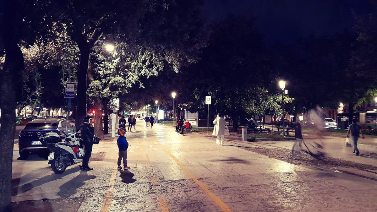 Nuove luci in corso Porta Nuova a Verona