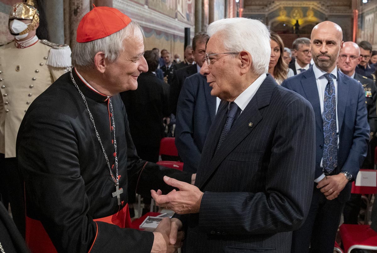 mattarella zuppi assisi