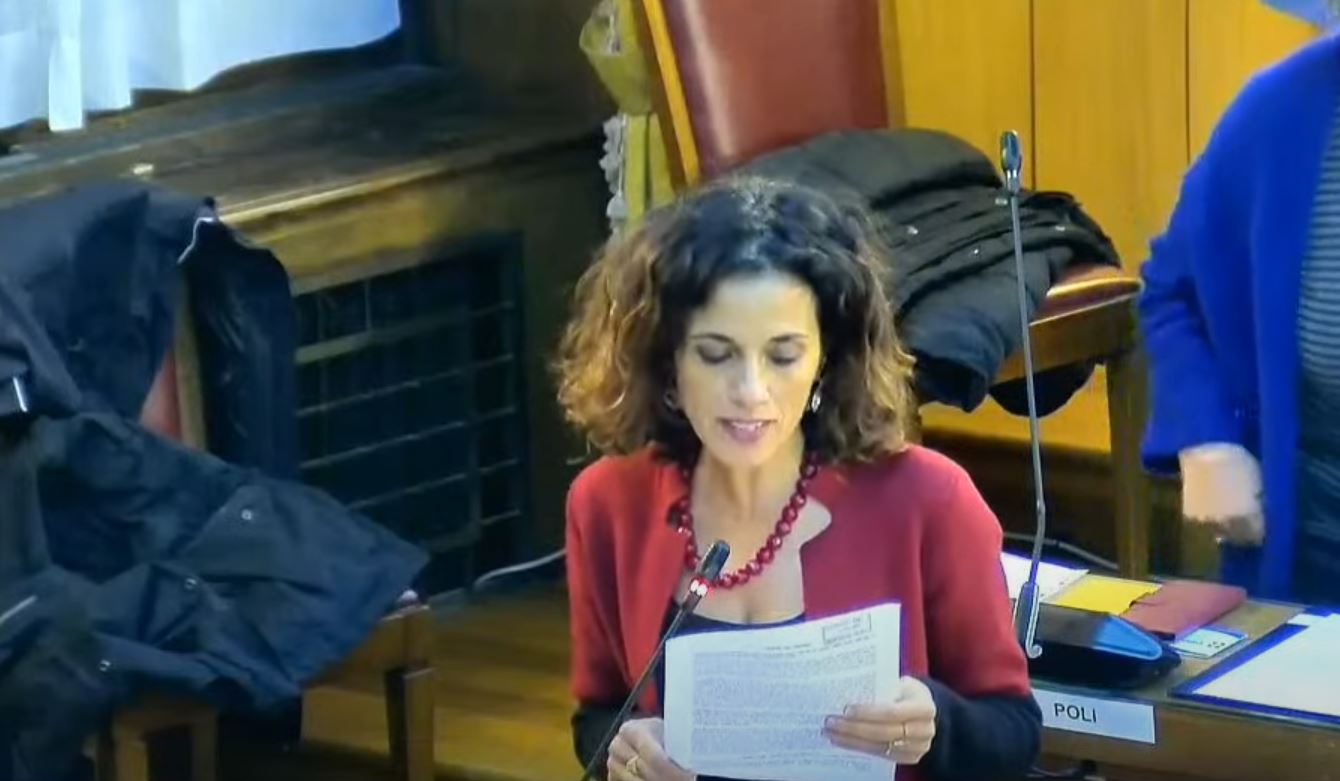 Jessica Cugini in consiglio comunale