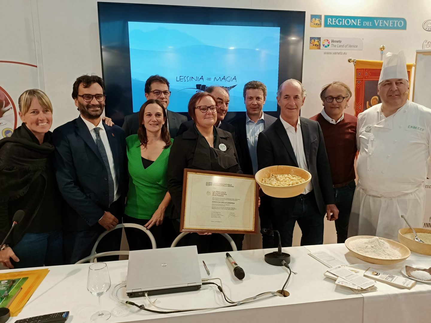 Gli gnocchi della Lessinia a Fieracavalli nello stand della Regione Veneto
