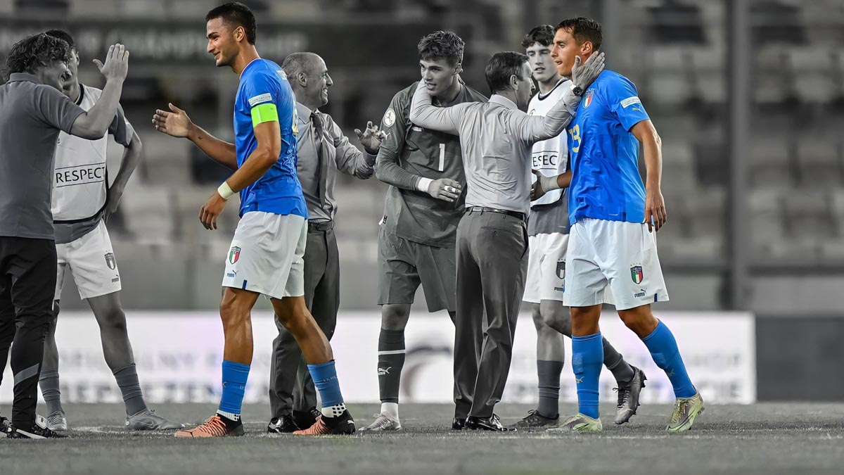 Terracciano e Coppola in nazionale. Foto Hellas Verona