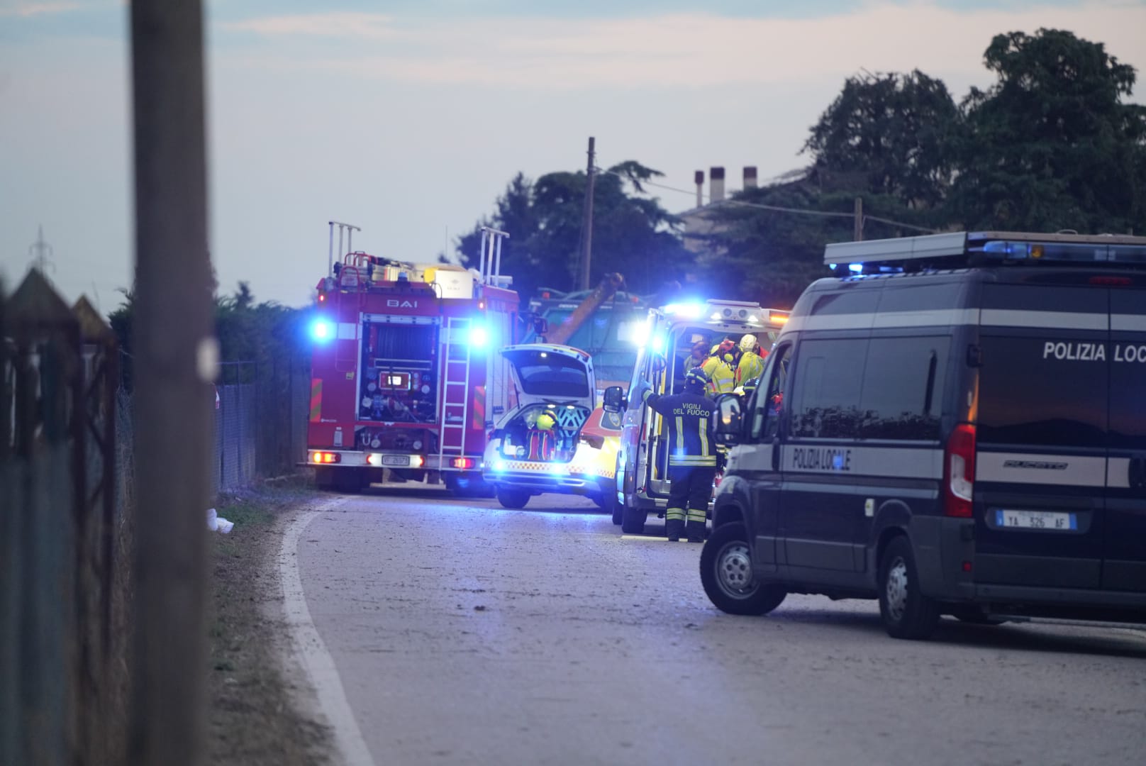 Incidente strada dell'Alpo