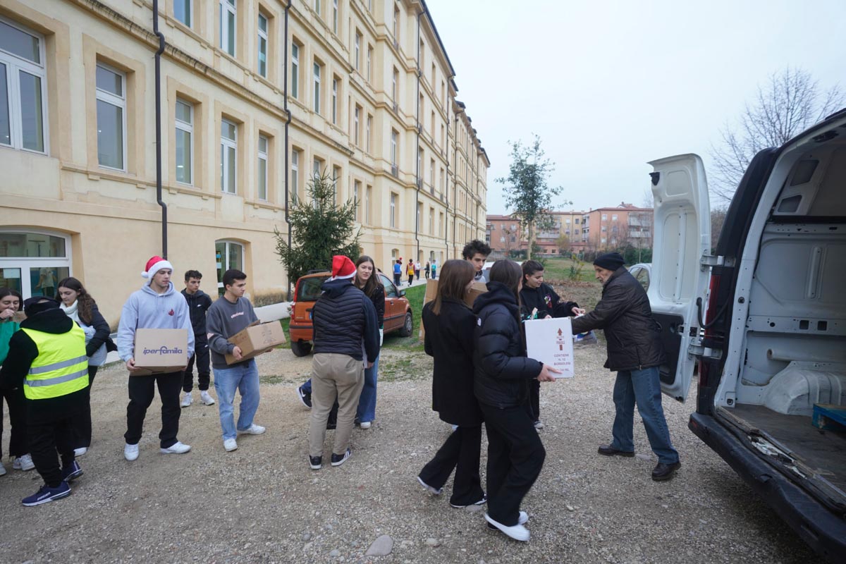 Messedaglia raccolta viveri Caritas