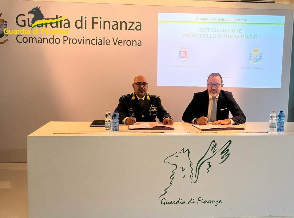 Guardia di Finanza Verona Comune Villafranca protocollo PNRR