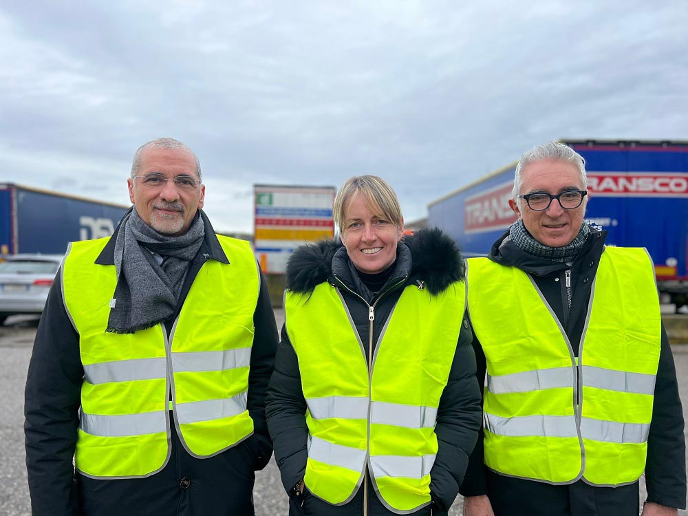 Sopralluogo della vicepresidente del Veneto Elisa De Berti all'interporto di Verona