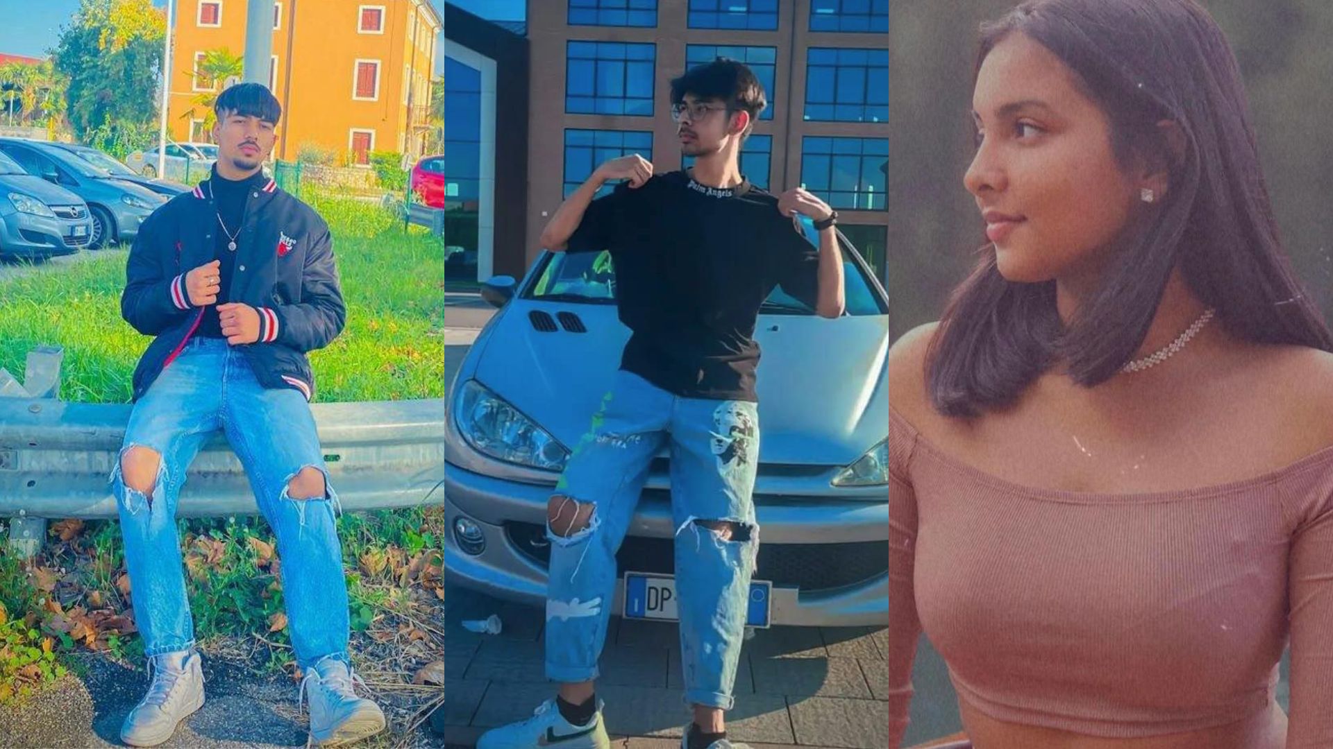 Le tre vittime dell'incidente di Veronella