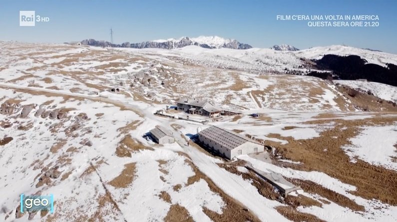 Un'immagine della Lessinia ripresa nella trasmissione di Rai Tre, Geo.