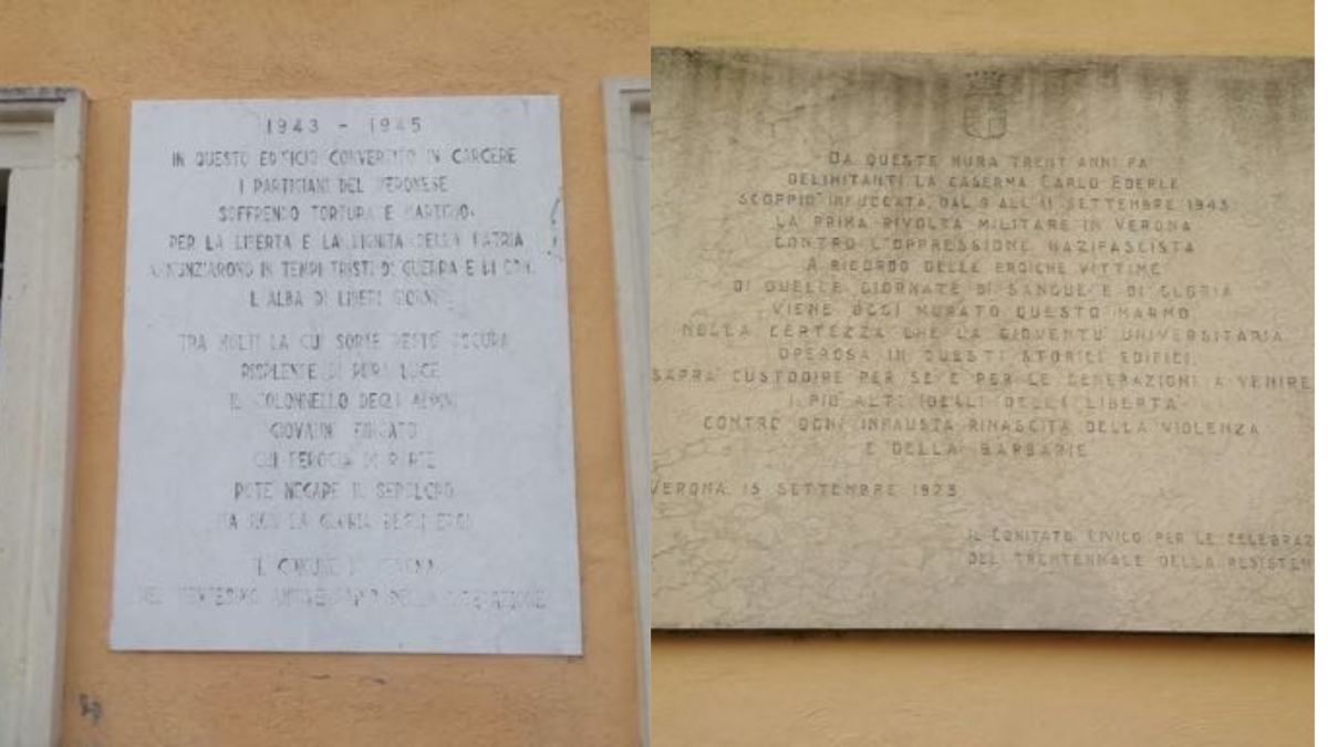 Targhe ANPI Resistenza Verona