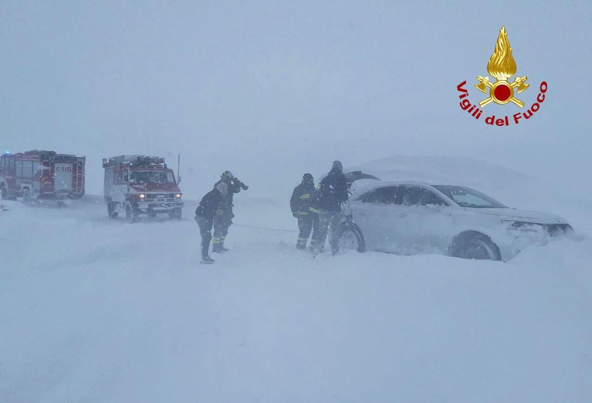 Tormenta neve conca Ampezzana