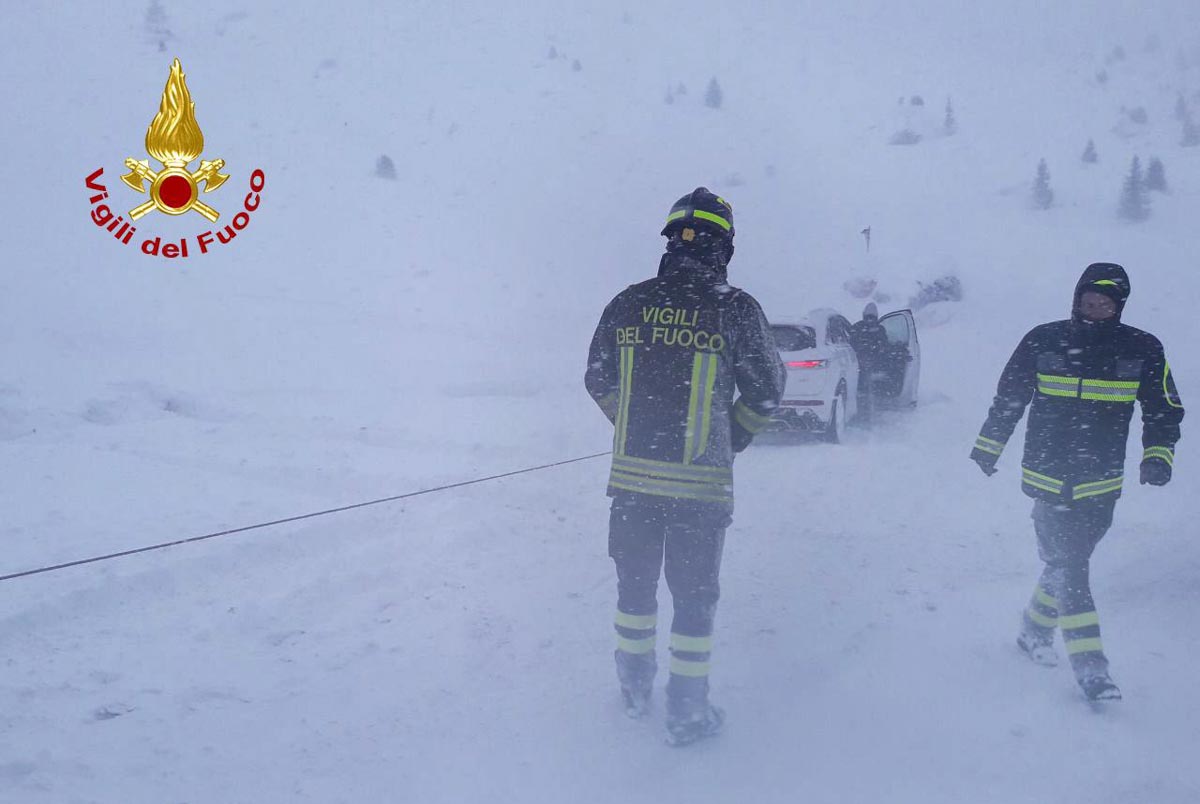 Disagi causati da neve e vento nella conca Ampezzana